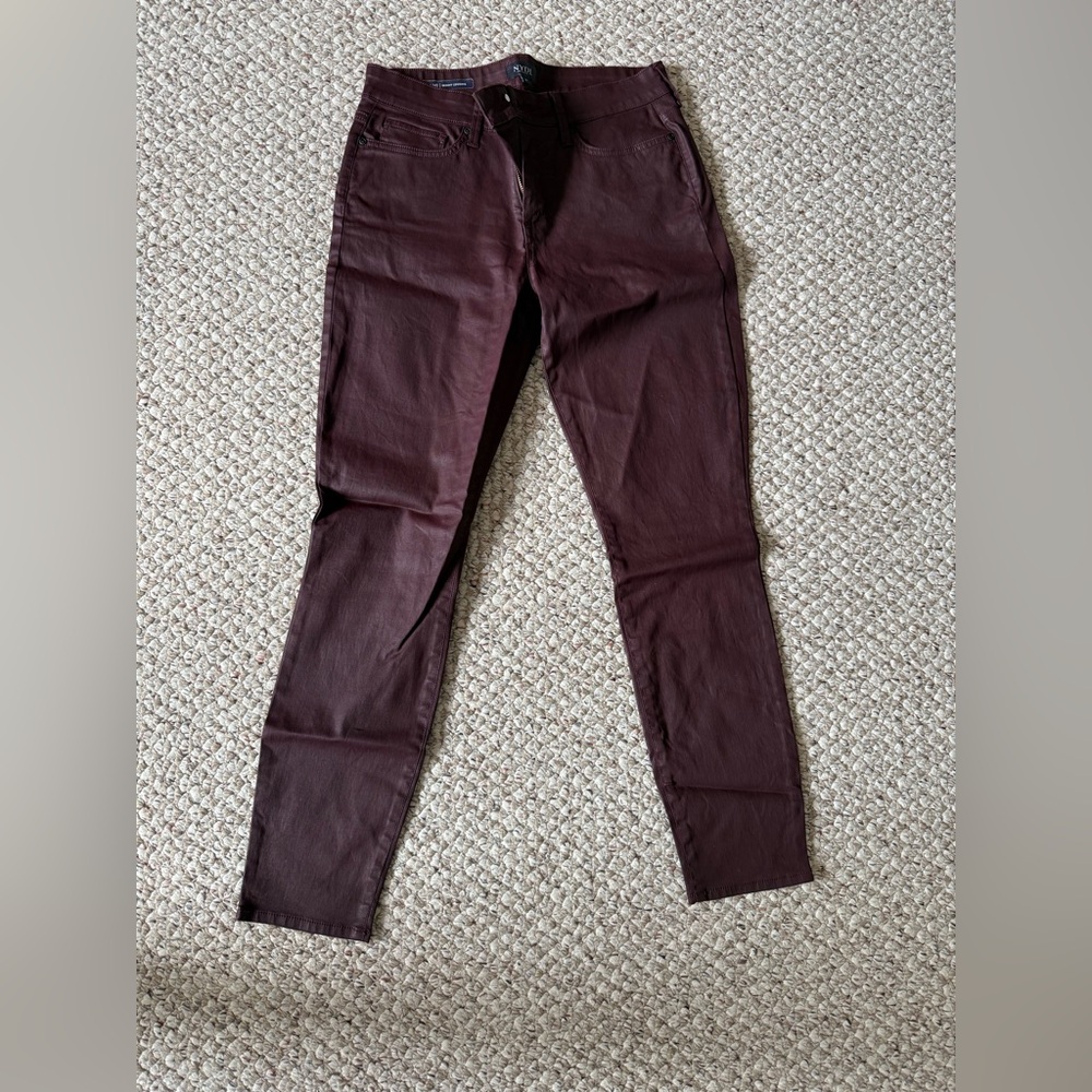 NYDJ Deep Burgundy Skinny Leggings